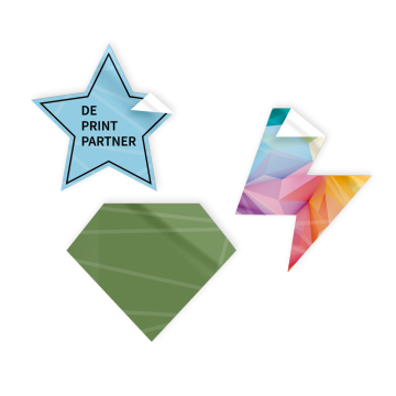 Stickers met vrije vorm
